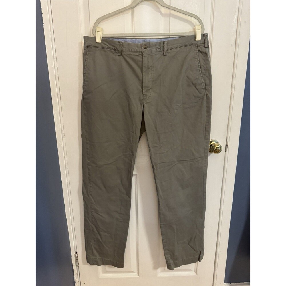Ralph Lauren Polo Chino Pants, Gray, 38x32, Stretch Cotton Twill
